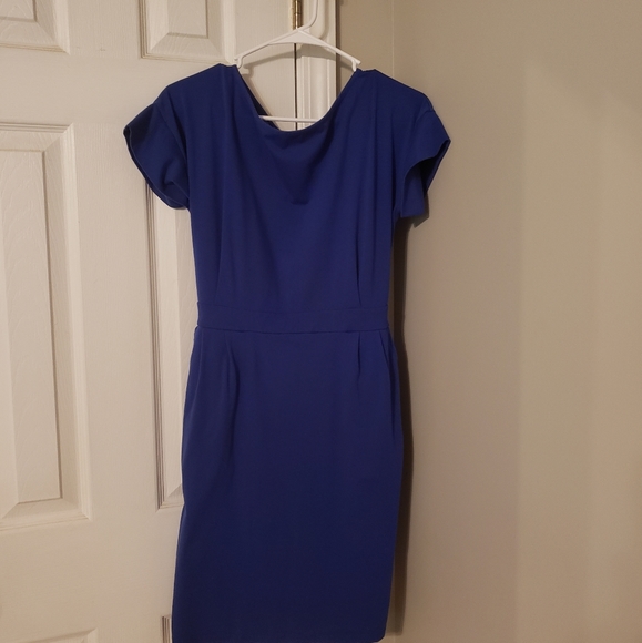 Royal Blue Dress with Pockets - Picture 3 of 3